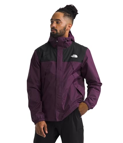 THE NORTH FACE Herren Antora wasserdichte Jacke (Standard und große Größe), Black Currant Purple/TNF Black, S von THE NORTH FACE