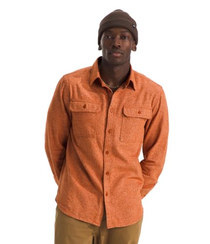 THE NORTH FACE Herren Arroyo Langarm-Flanellhemd mit Knopfleiste, Earthen Copper Heather, XL von The North Face