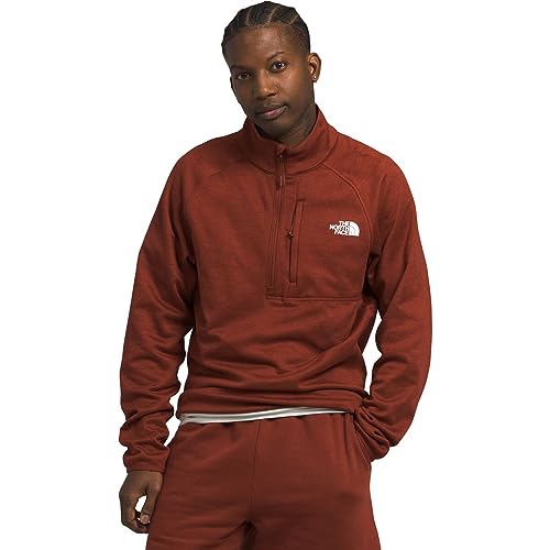 THE NORTH FACE Canyonlands Herren Half Zip Pullover Sweatshirt, Brandy Brown Heather, S von THE NORTH FACE