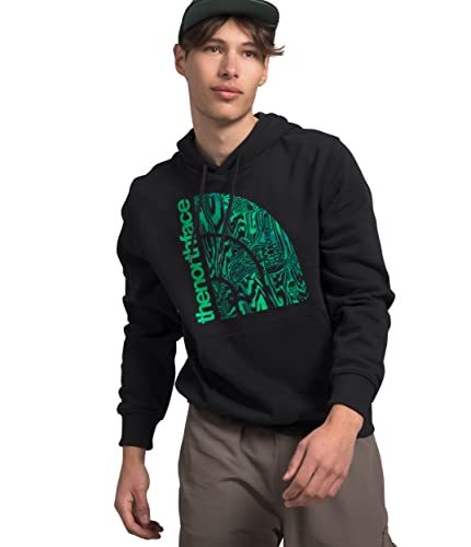 THE NORTH FACE Herren Jumbo Half Dome Hoodie, TNF Black/Chlorophyll Green Digital Distortion Print, X-Large von THE NORTH FACE