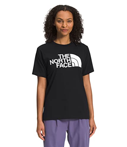 THE NORTH FACE Kurzärmeliges halbes Kuppel-T-Shirt, Tnf Black/Tnf Weiß, Groß von THE NORTH FACE