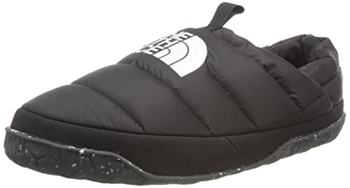 THE NORTH FACE Nuptse II Hausschuh Black/White 42 von THE NORTH FACE