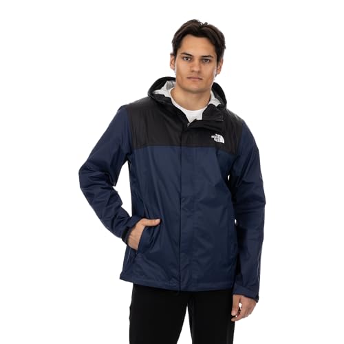 THE NORTH FACE Venture 2 wasserdichte Regenjacke mit Kapuze für Herren (Standard und große und große Größe), Summit Navy, Größe XL von THE NORTH FACE