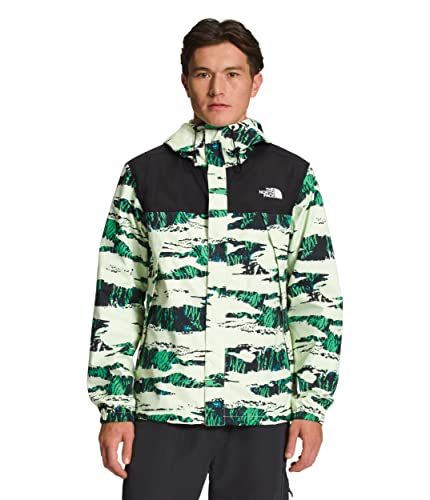 THE NORTH FACE Wasserdichte Herrenjacke Antora, TNF Schwarz/Lime Cream Ravine Camo Print, S von THE NORTH FACE