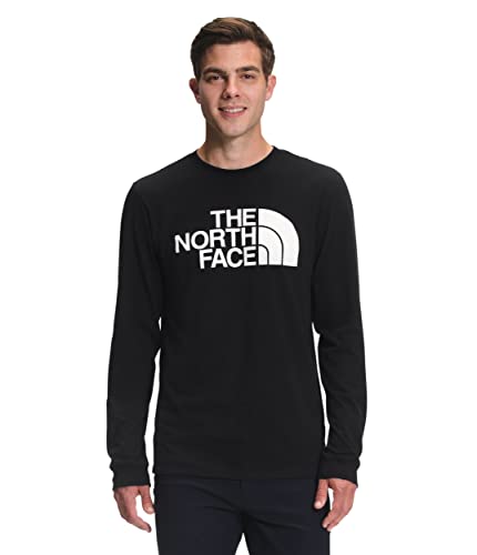 The North Face Herren Half Dome Langarm-T-Shirt, TNF Black/TNF White, Medium von THE NORTH FACE