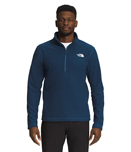 The North Face Herren Textured Cap Rock ¼ Zip Pullover Sweatshirt, Shady Blue, Small von THE NORTH FACE