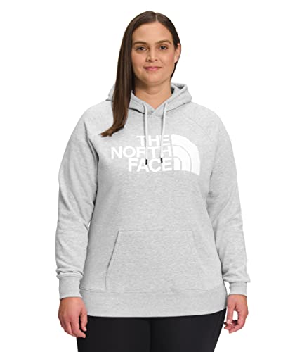 The North Face Women's Half Dome Pullover Hoodie Sweatshirt, TNF Light Grey Heather/TNF White, X-Large von THE NORTH FACE