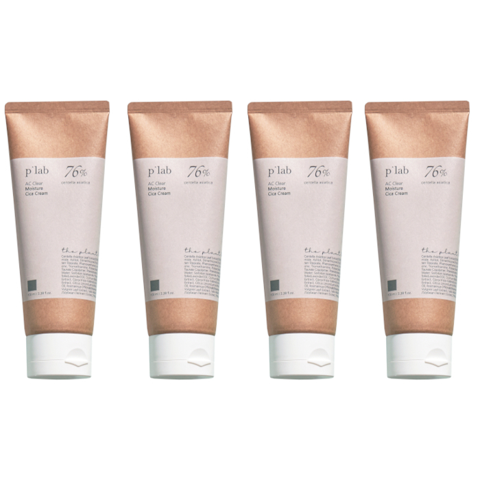 THE PLANT BASE - AC Clear Moisture Cica Cream - 100ml (4ea) Set von THE PLANT BASE
