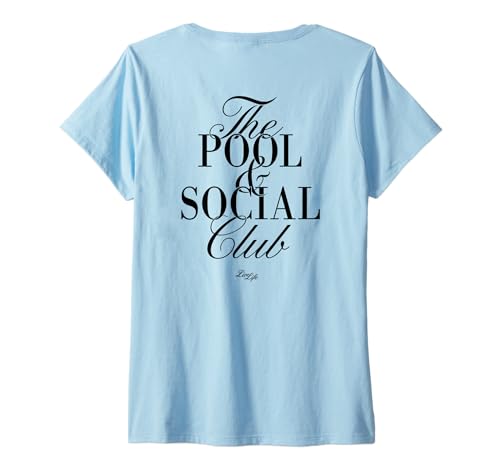 Damen The Pool and Social Club X LIVELIFE - Backprint T-Shirt mit V-Ausschnitt Damen The Pool and Social Club X LIVELIFE - Backprint T-Shirt mit V-Ausschnitt von THE POOL AND SOCIAL CLUB X LIVE LIFE CLOTHING