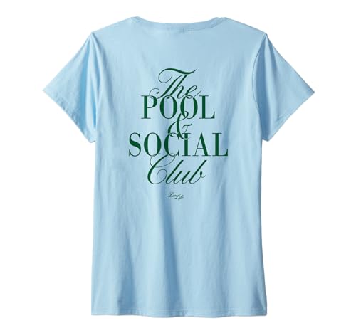 Damen The Pool and Social Club X LIVELIFE - Backprint T-Shirt mit V-Ausschnitt Damen The Pool and Social Club X LIVELIFE - Backprint T-Shirt mit V-Ausschnitt von THE POOL AND SOCIAL CLUB X LIVE LIFE CLOTHING
