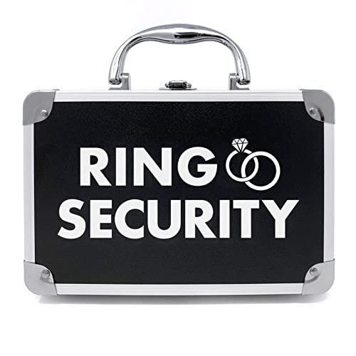 THE RING LEGEND Ring-Sicherheits-Ringträger-Aktentasche mit gepolsterten Schlitzen zum Halten von Ringen – Ringträger-Geschenke – Hochzeitsring-Sicherheits-Etui für Kinder – Spezialagent Ringträgerbox von THE RING LEGEND