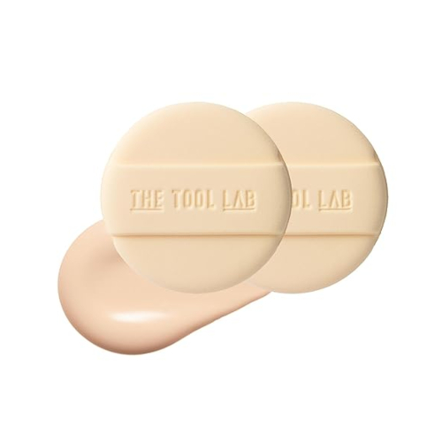 THE TOOL LAB - Long-lasting Cover Puff - 2ea - Round von THE TOOL LAB