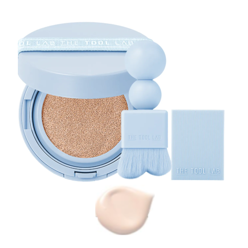 THE TOOL LAB - Stamp Skinfit Cushion Airy + Brush - 11g - 19 Porcelain von THE TOOL LAB