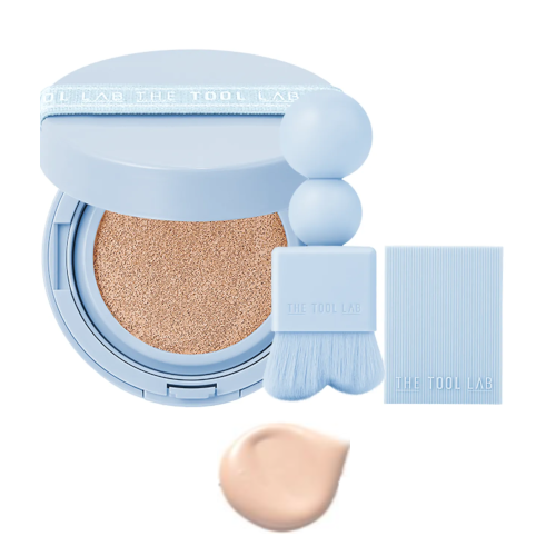 THE TOOL LAB - Stamp Skinfit Cushion Airy + Brush - 11g - 21 Ivory von THE TOOL LAB