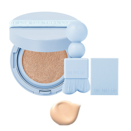 THE TOOL LAB - Stamp Skinfit Cushion Airy + Brush - 11g - 23 Natural Beige von THE TOOL LAB