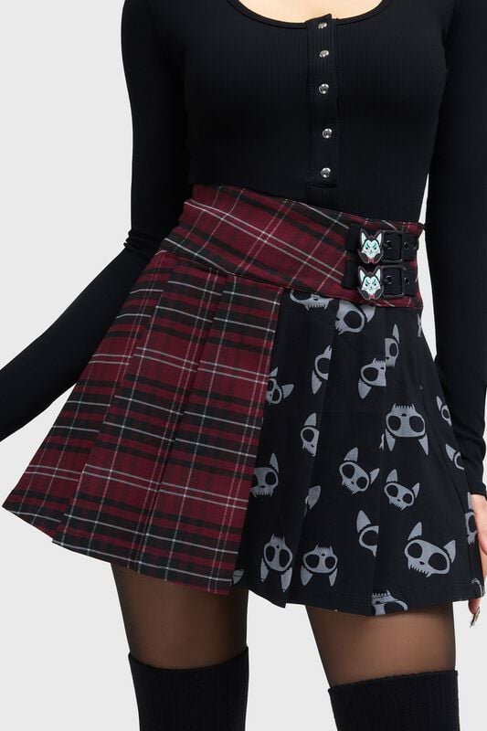 THE VAMPURR by KILLSTAR The Vampurr Pleated Skirt Kurzer Rock schwarz rot in L THE VAMPURR by KILLSTAR The Vampurr Pleated Skirt Kurzer Rock schwarz rot in L von THE VAMPURR by KILLSTAR