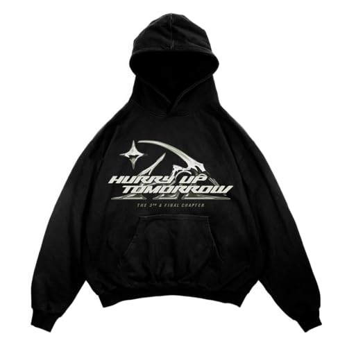 THE WEEKND Unisex Hurry Up Tomorrow Offizielles The Final Chapter Hoodie Kapuzenpullover, Schwarz, Large von THE WEEKND