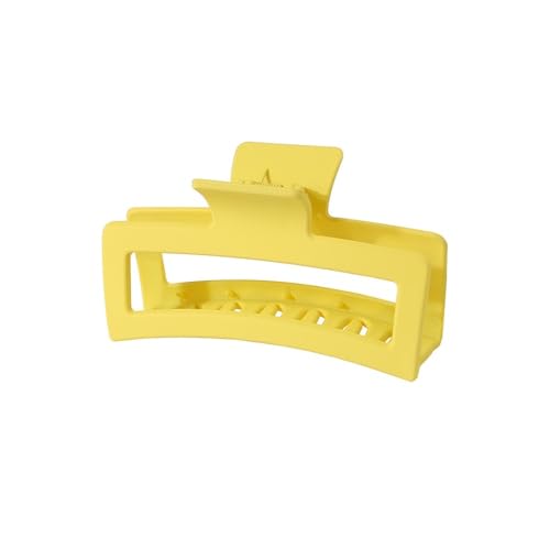 THEDAYBABY 3 Stück schöne und modische große Plumeria-Blume, 13 cm, quadratisch, matt, Haarspange, Kopfschmuck, Haarschmuck für Damen, Gelb von THEDAYBABY