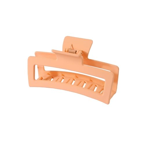 THEDAYBABY 3 Stück schöne und modische große Plumeria-Blume, 13 cm, quadratisch, matt, Haarspange, Kopfschmuck, Haarschmuck für Damen (Hellorange) von THEDAYBABY