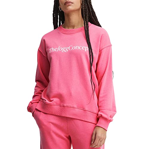 THEJOGGCONCEPT Damen JCSAFINE Sweatshirt, 162126/Azalea Pink, M von THEJOGGCONCEPT