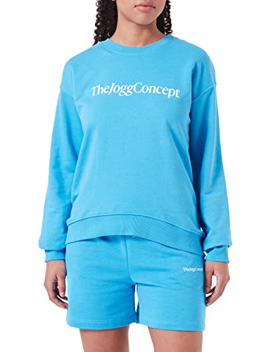 THEJOGGCONCEPT Damen JCSAFINE Sweatshirt, 174435/Malibu Blue, S von THEJOGGCONCEPT
