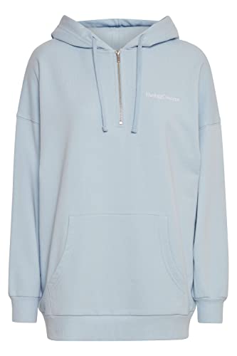 THEJOGGCONCEPT JCSAFINE Damen Sweatshirt Pullover Sweater Hoodie Kapuzen-Pullover mit Kapuze mit Reißverschluss mit Känguru-Tasche, Größe:2XL, Farbe:Cashmere Blue (144115) von THEJOGGCONCEPT