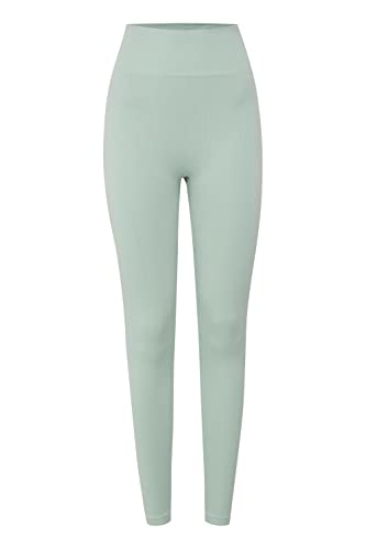 TheJoggConcept JCSahana Damen Leggings Hose Sporthose Yoga Hose elastisch Slim Fit High Waist, Größe:L/XL, Farbe:Frosty Green (155706) von TheJoggConcept