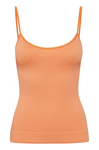 THEJOGGCONCEPT JCSAHANA Strap TOP Strap TOP - Damen Top Kurzarm Shirt Basic Slim Fit, Größe:L/XL, Farbe:Muskmelon (151242) von THEJOGGCONCEPT