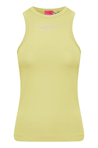 THEJOGGCONCEPT JCSIMONA Tanktop Tanktop - Damen Top Kurzarm Shirt Basic mit Schriftzug Slim Fit, Größe:XXL, Farbe:Lush Meadow (185845) von THEJOGGCONCEPT