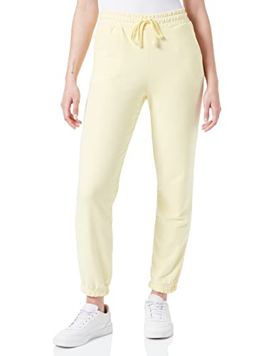 THEJOGGCONCEPT JCSafine Damen Hose Sweatshose Sporthose Jogginghose mit Kordeln Regular Fit, Größe:L, Farbe:Lemon Meringue (120711) von THEJOGGCONCEPT