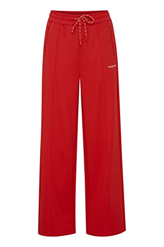 THEJOGGCONCEPT JCSima Damen Hose Sweatshose Sporthose Jogginghose mit Kordeln Regular Fit Wide Leg, Größe:S, Farbe:Salsa (181657) von THEJOGGCONCEPT