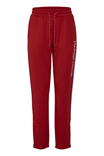 THEJOGGCONCEPT JCSima Damen Hose Sweatshose Sporthose Jogginghose mit Kordeln und Print Regular Fit High Waist, Größe:L, Farbe:Salsa Mix (201530) von THEJOGGCONCEPT