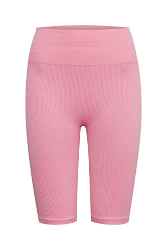 TheJoggConcept. JCSAHANA Biker Shorts Damen Shorts Kurze Hose Radlerhose mit Stretch-Anteil Tight-Fit, Größe:L/XL, Farbe:Rosebloom (152214) von TheJoggConcept