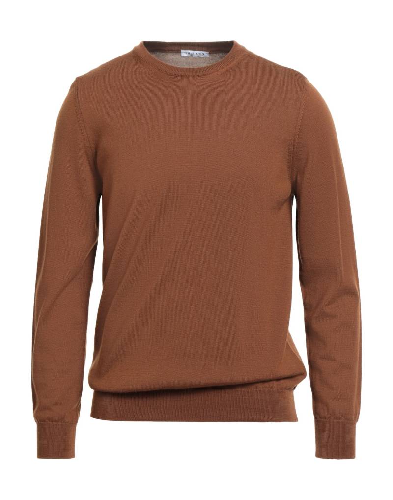 THELAND Pullover Herren Braun von THELAND