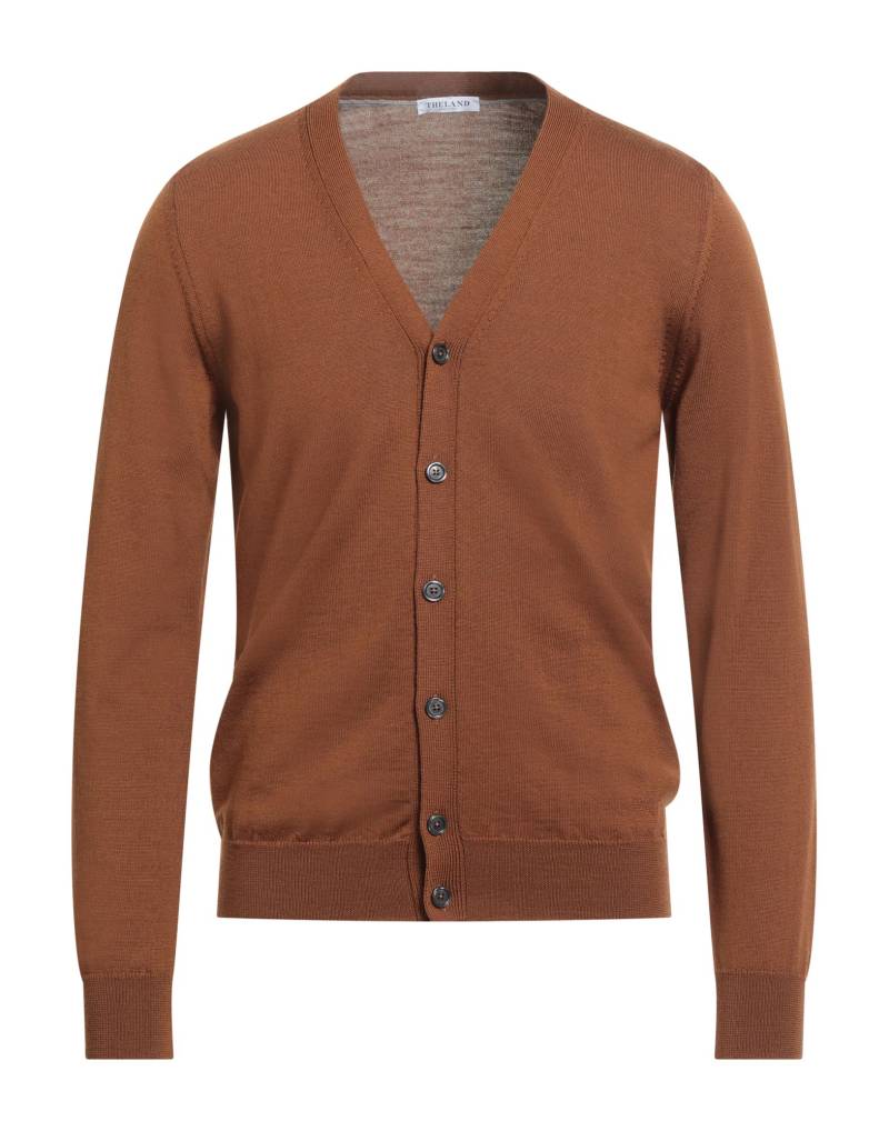 THELAND Strickjacke Herren Braun von THELAND