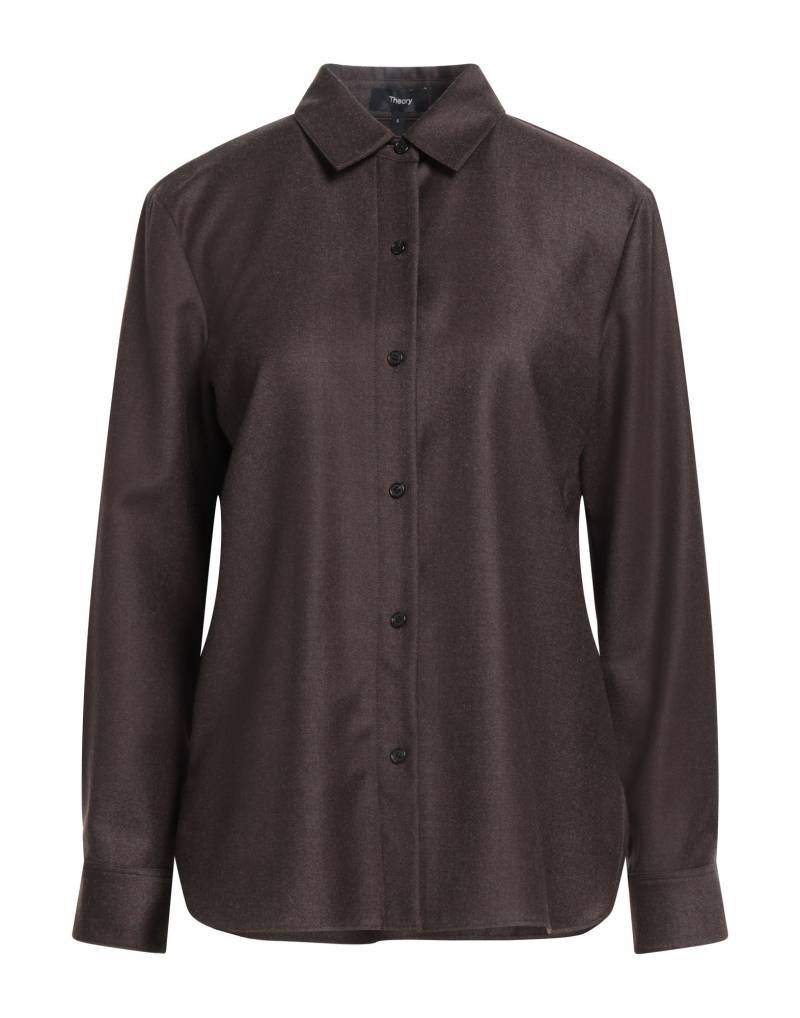 THEORY Hemd Damen Dunkelbraun von THEORY