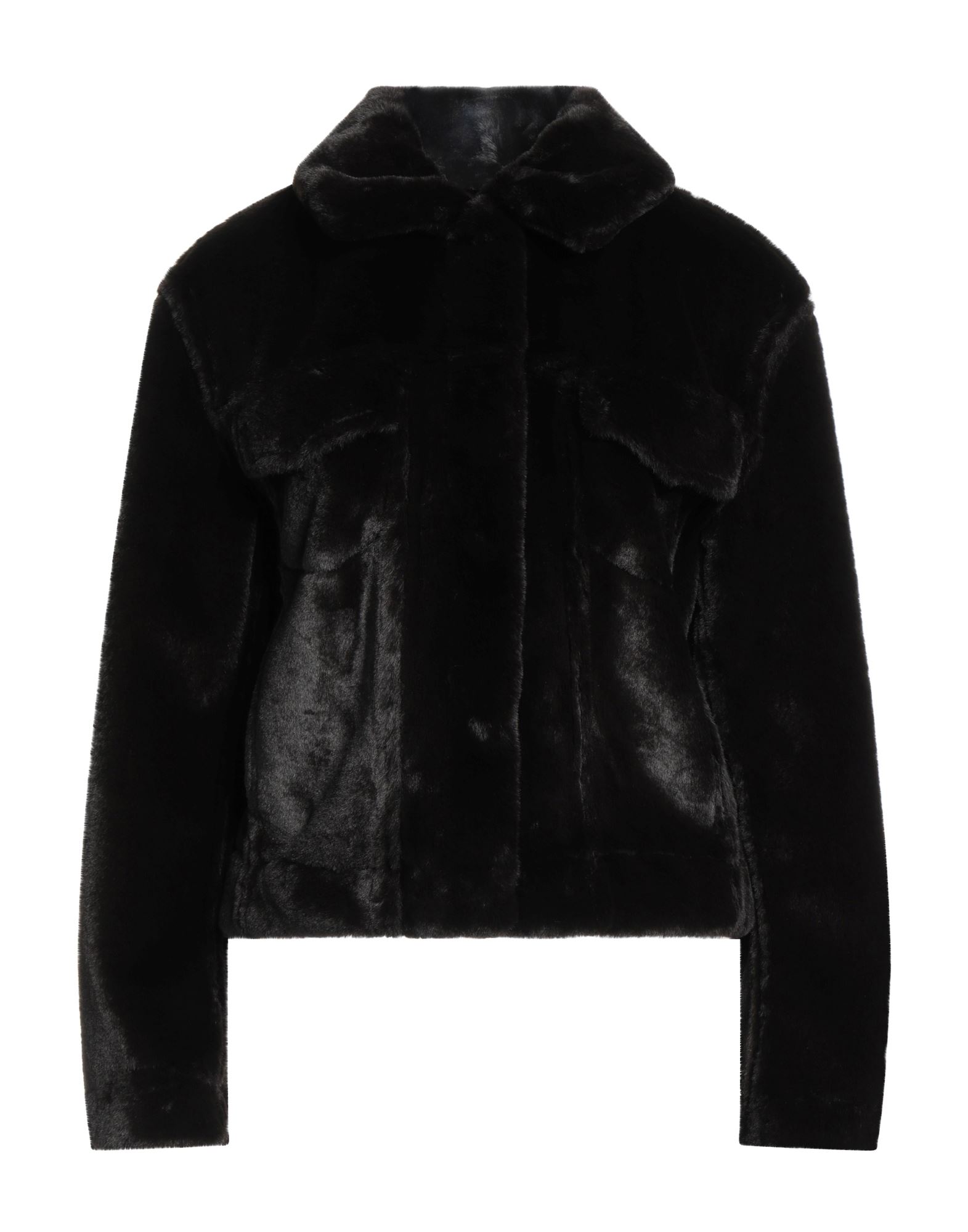 THEORY Shearling- & Kunstfell Damen Dunkelbraun von THEORY