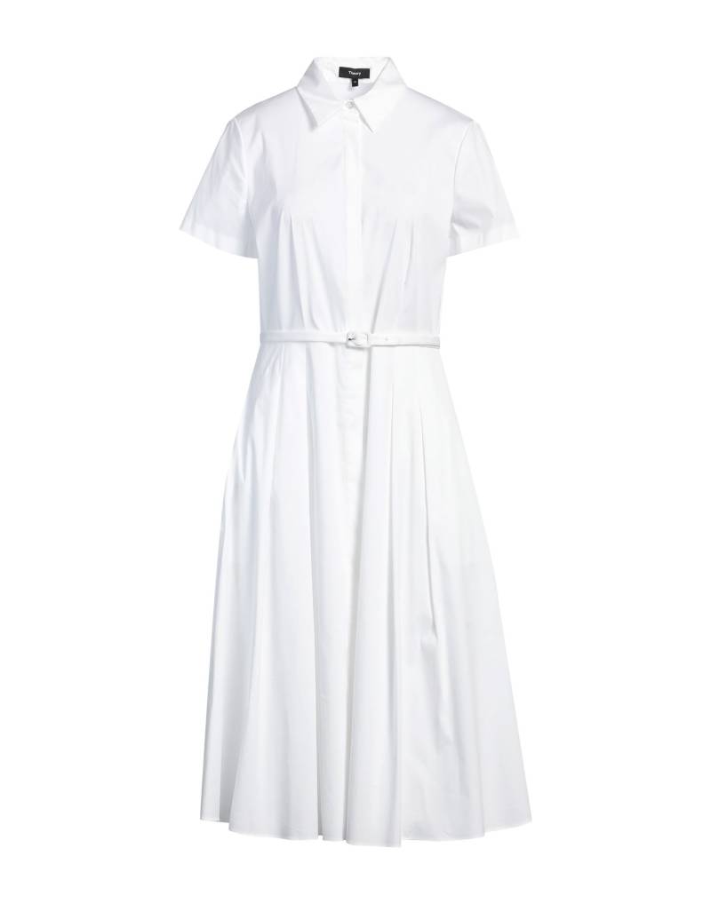 THEORY Midi-kleid Damen Weiß von THEORY