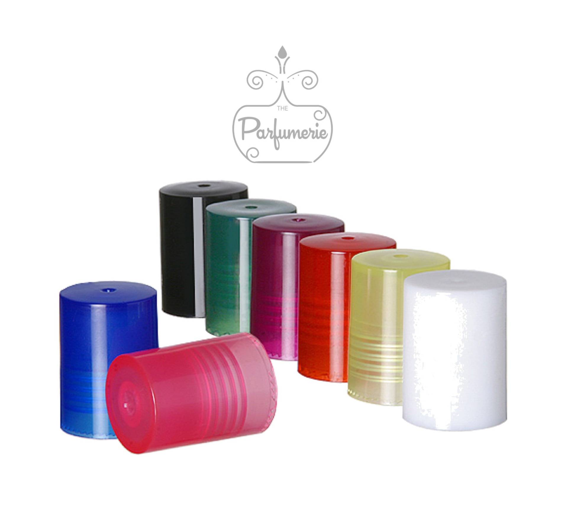 12 Farbige Kunststoffkappen Für 5 Ml Oder 10 Glas Roll-On-Flaschen Ihre Parfüm-Roll-On-Flaschen, Aromatherapiezubehör, Lipglossrollen 12 Farbige Kunststoffkappen Für 5 Ml Oder 10 Glas Roll-On-Flaschen Ihre Parfüm-Roll-On-Flaschen, Aromatherapiezubehör, Lipglossrollen von THEPARFUMERIE