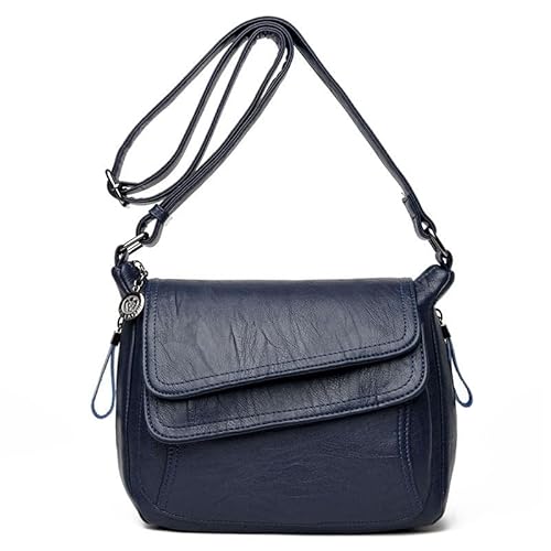 Damentasche 2024 Damen-Umhängetasche, weiches Leder, Umhängetasche, kleine quadratische Tasche (Color : C4, Size : 27 * 14 * 22cm) von THEPOS