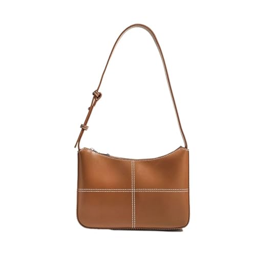 THEPOS 2024 trendige Unterarmtasche Umhängetasche Damentasche Casual Umhängetasche Halbmondtasche (Color : Brown, Size : 23 * 5 * 16cm) von THEPOS