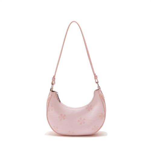 THEPOS Design Unterarm-Pendlertasche 2024, kleine, frische, modische Umhängetasche mit einer Schulter (Color : Pink, Size : 24 * 7 * 12cm) von THEPOS