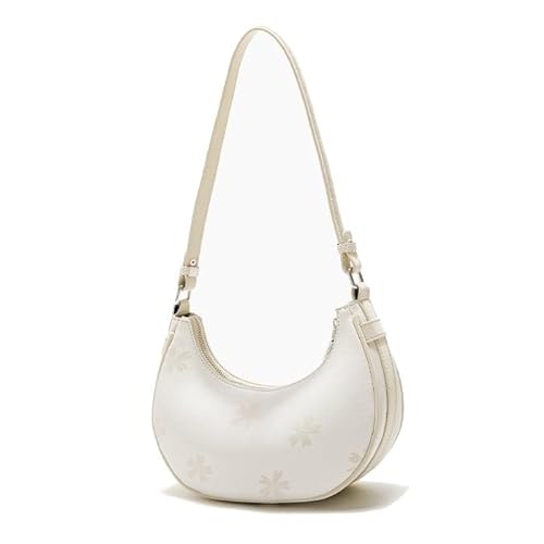 THEPOS Design Unterarm-Pendlertasche 2024, kleine, frische, modische Umhängetasche mit einer Schulter (Color : White, Size : 24 * 7 * 12cm) von THEPOS
