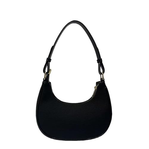 THEPOS Halbmondförmige, minimalistische Denim-Unterarmtasche, Handtasche, 2024, modische Umhängetasche (Color : C1, Size : 23 * 7 * 17.5cm) von THEPOS
