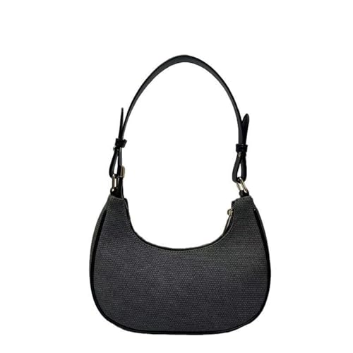 THEPOS Halbmondförmige, minimalistische Denim-Unterarmtasche, Handtasche, 2024, modische Umhängetasche (Color : C2, Size : 23 * 7 * 17.5cm) von THEPOS
