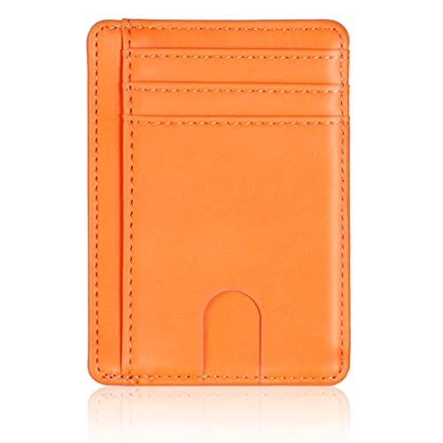 THEPOS Schlanke, blockierende Leder-Geldbörse, Kreditkartenetui, Ausweishalter, Geldbeutel for Herren und Damen, 11,5 x 8 x 0,5 cm (Color : C10) von THEPOS