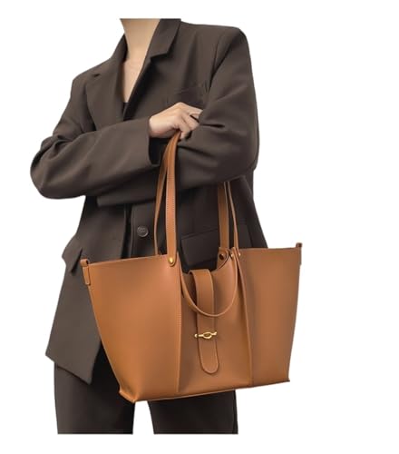 Texturierte große Tasche for Damen mit großem Fassungsvermögen, 2024 Umhängetasche mit einer Schulter (Color : C1, Size : 30 * 11 * 26cm) von THEPOS