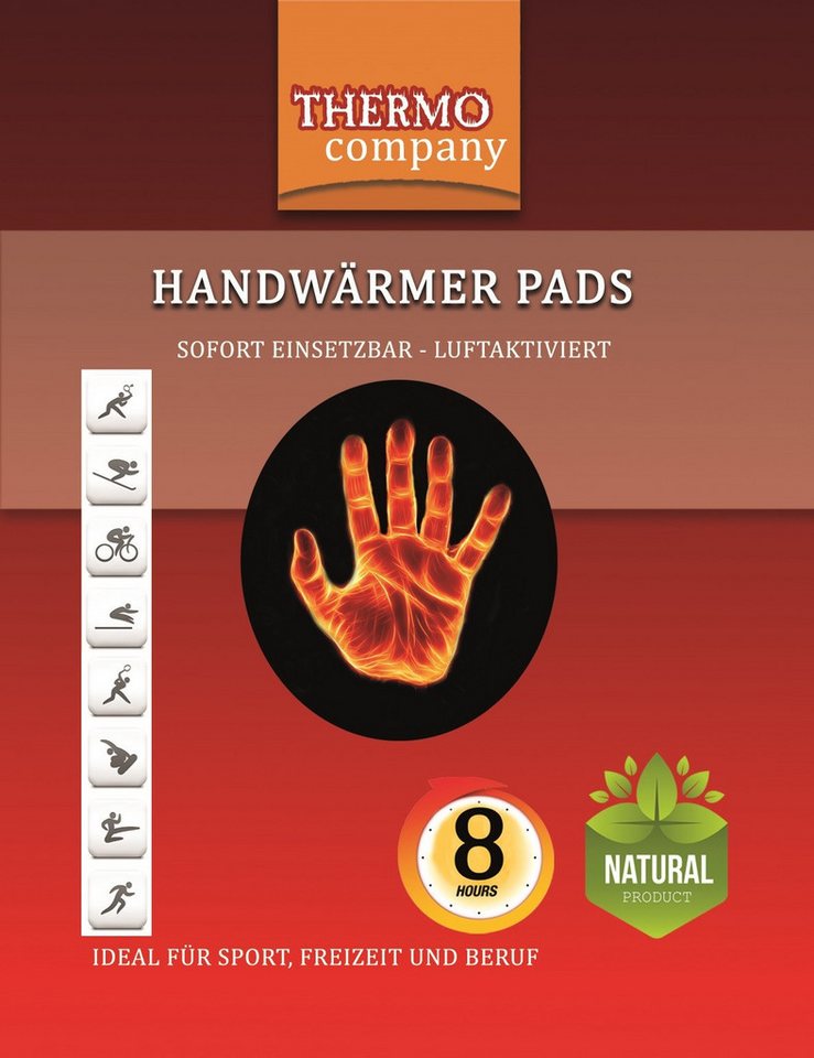 THERMO company Wärmepad Handwärmer Pads, Wärmepads Hände, Hand-Wärmekissen, Taschenwärmer, 5,5cm x 9cm, extra warm, bis zu 8 Stunden Wärme THERMO company Wärmepad Handwärmer Pads, Wärmepads Hände, Hand-Wärmekissen, Taschenwärmer, 5,5cm x 9cm, extra warm, bis zu 8 Stunden Wärme von THERMO company