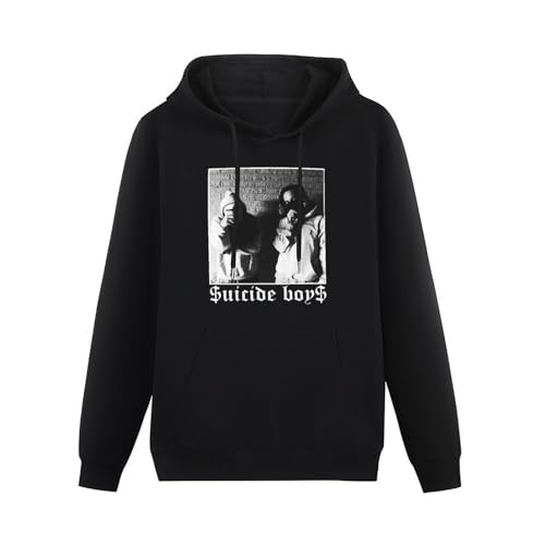 THERULER Uicideboy Essential Mens Pullover Hoodies Casual Black Hoody Cotton Graphic Unisex Sweatshirts L von THERULER