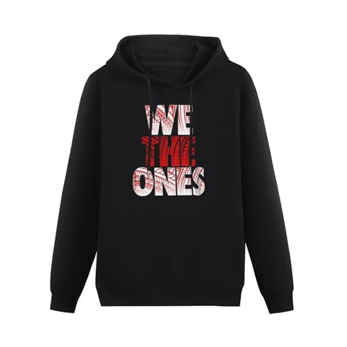 THERULER We The Ones Wrestling Fan Mens Pullover Hoodies Casual Black Hoody Cotton Graphic Unisex Sweatshirts 3XL von THERULER